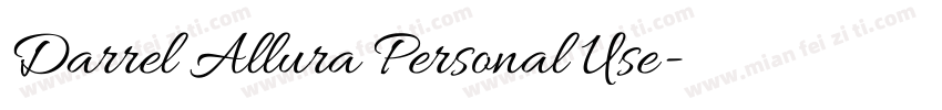 Darrel Allura Personal Use字体转换